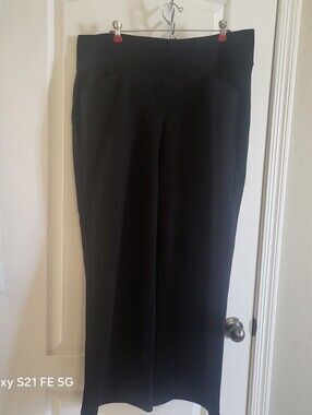 torrid Black Pull-On Wide-Leg Trousers